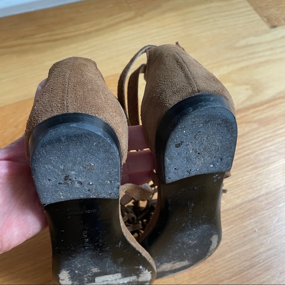 Barbar Bui Gladiador Suede Fringe Spiked Sandals - Picture 3 of 11